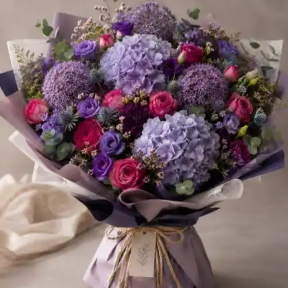 carnation and hydrangea bouquet​
