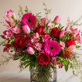 Radiant Romance Gerbera and Roses Bouquet