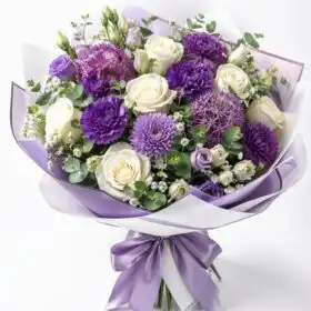 Purple Whisper Rose Bouquet