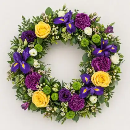Yellow and Blue Wreath