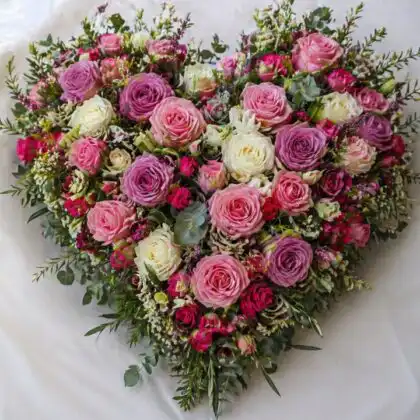 Heart Funeral Wreath