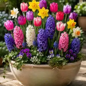 Potted Spring Bulbs Mix