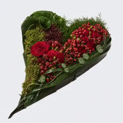 Heart Shaped Funeral Tributes