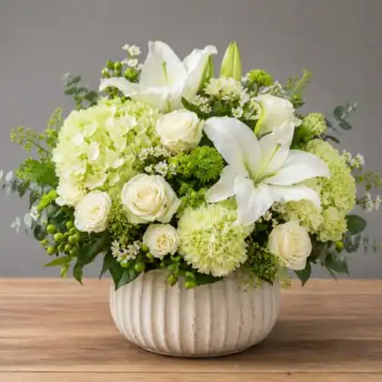 White Hydrangea Arrangements